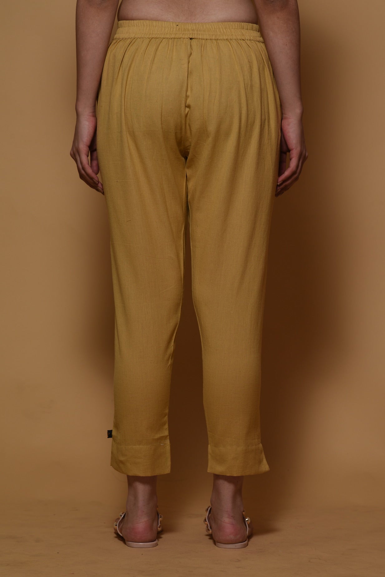 Fawn Cotton Stretchable Straight Pant