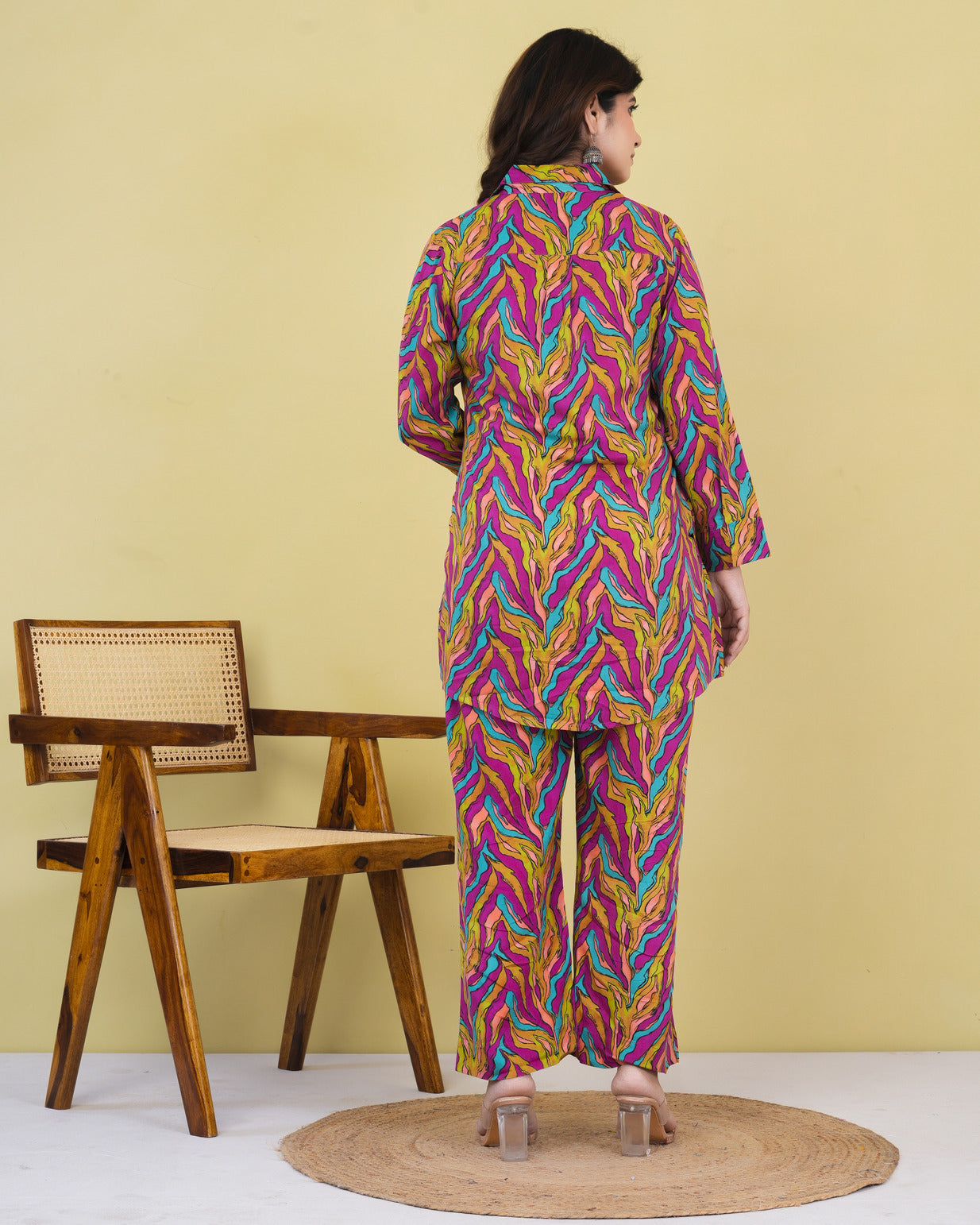 Multicolor Rayon Fabric Co-ord Set