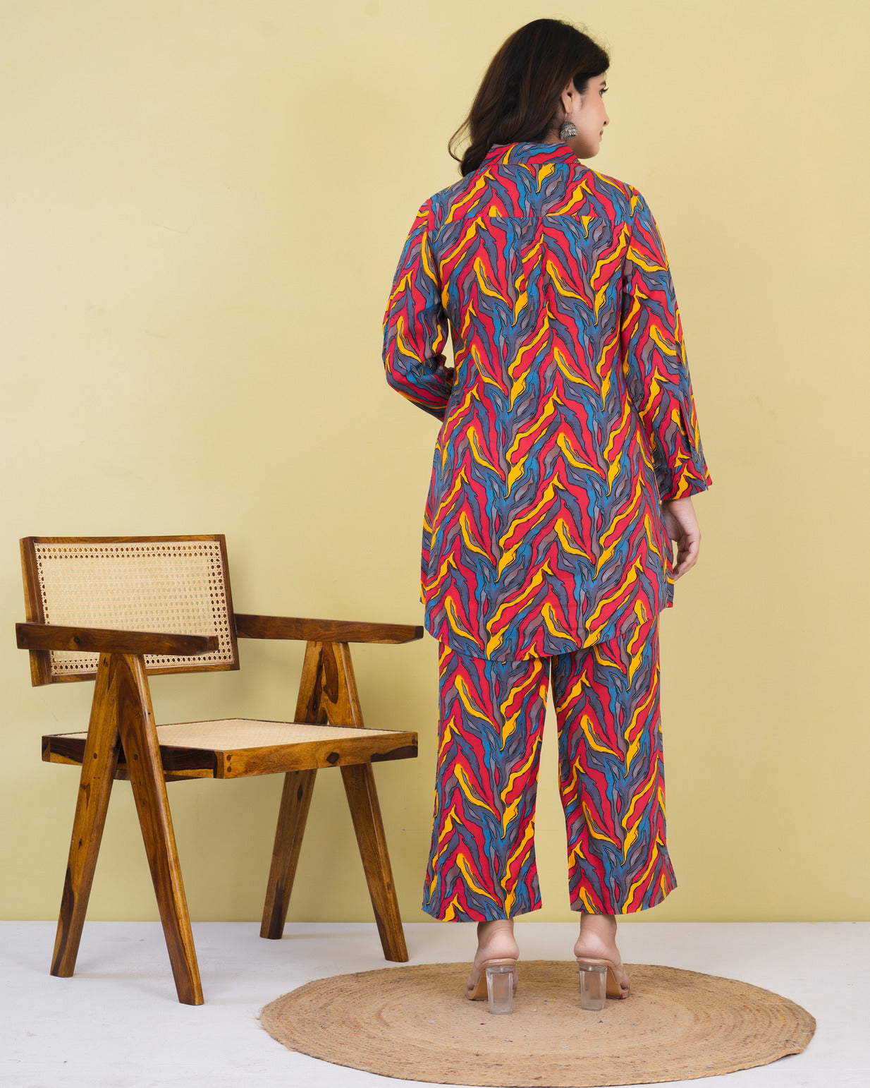 Multicolor Rayon Fabric Co-ord Set