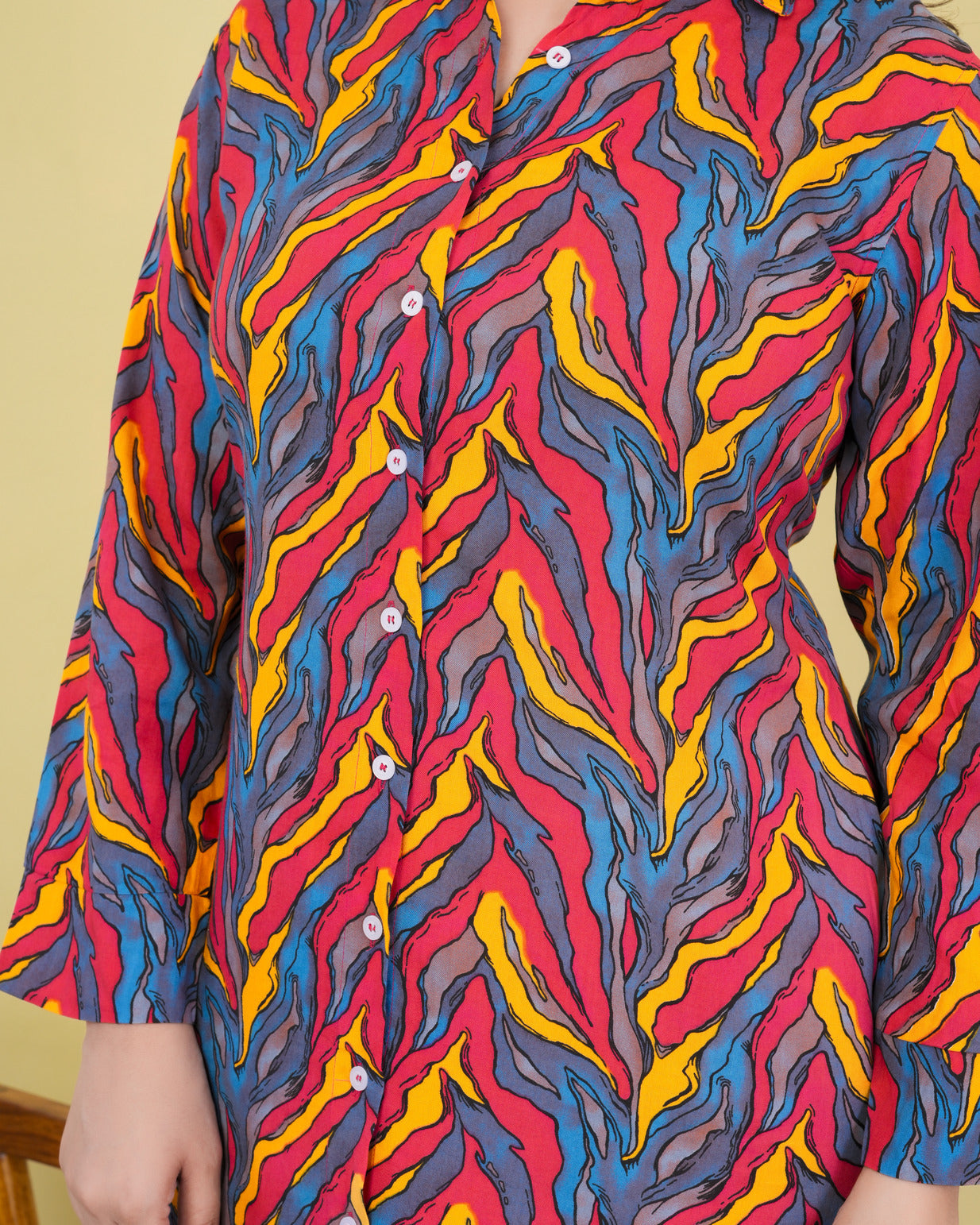 Multicolor Rayon Fabric Co-ord Set