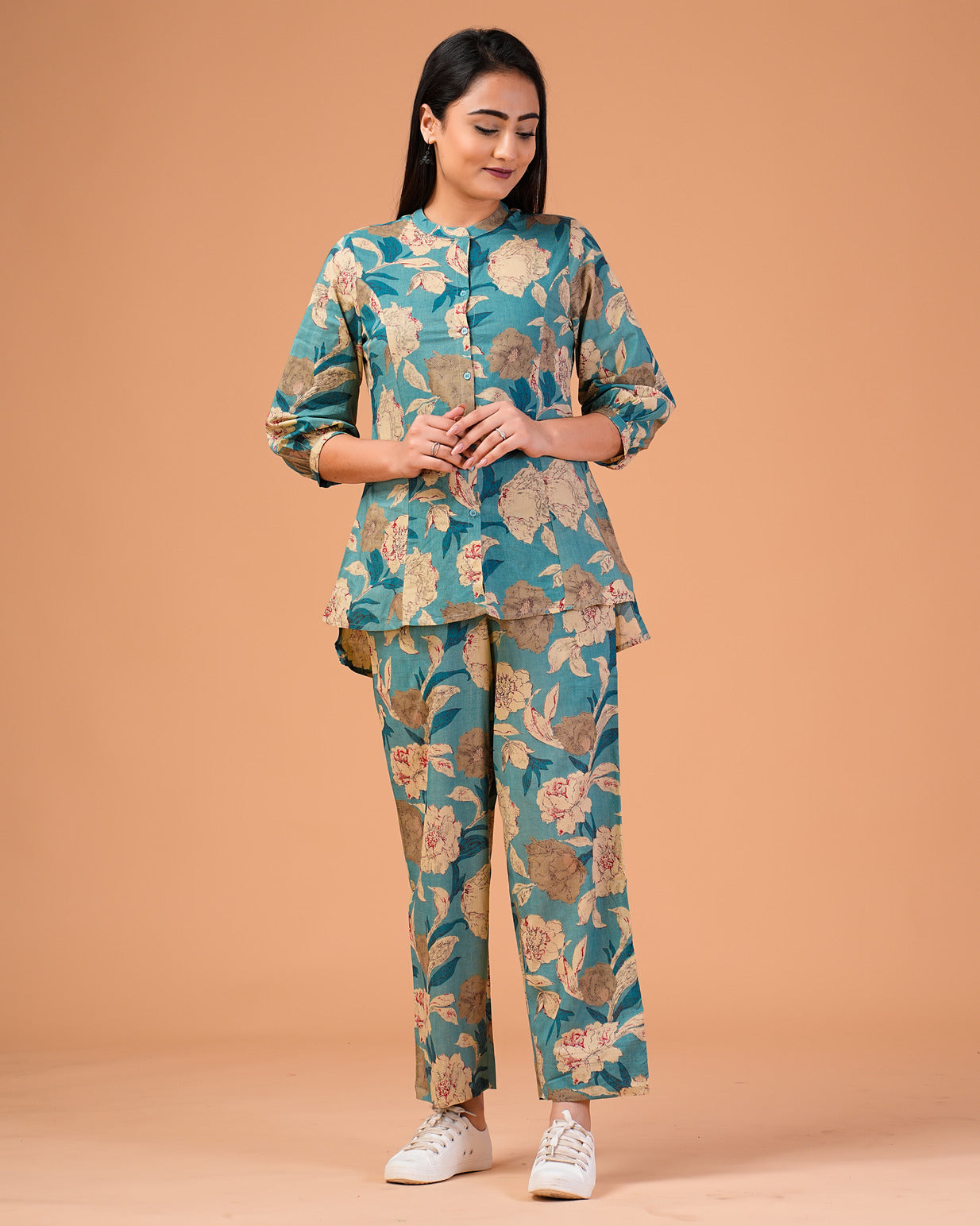 Sapphire Floral Cotton Co-Ord Set