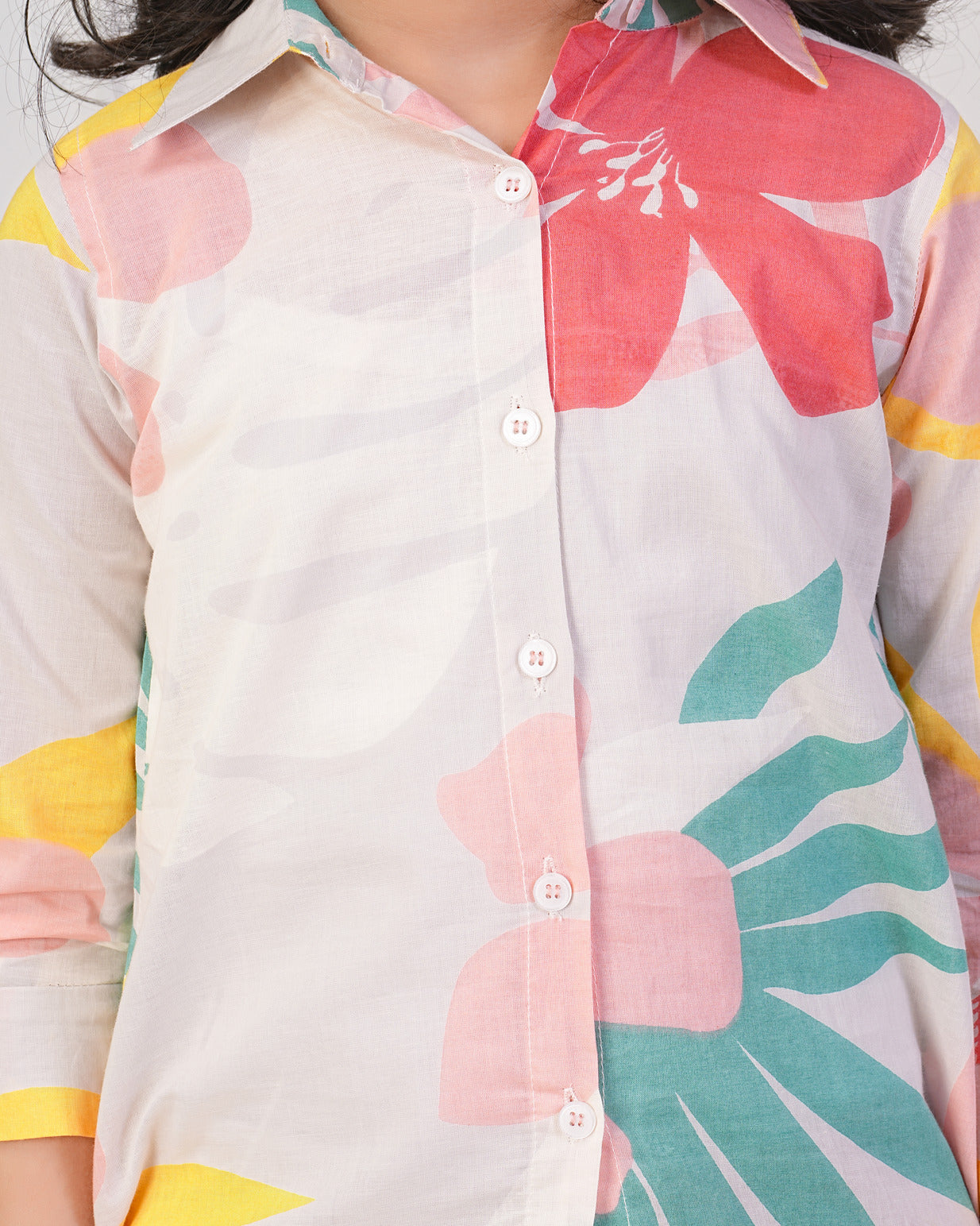 Pastel Floral Printed Cotton Co-Ord Set