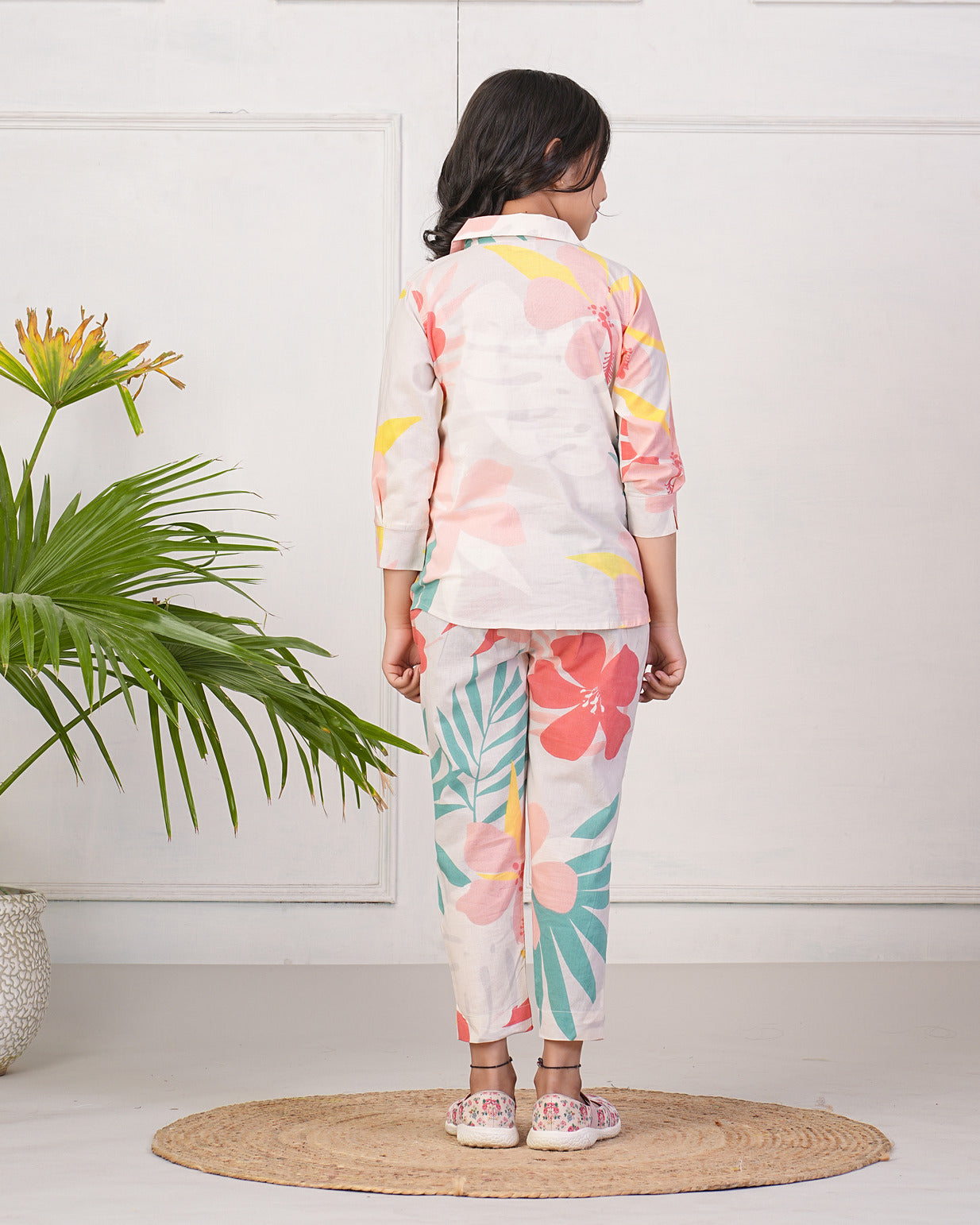 Pastel Floral Printed Cotton Co-Ord Set