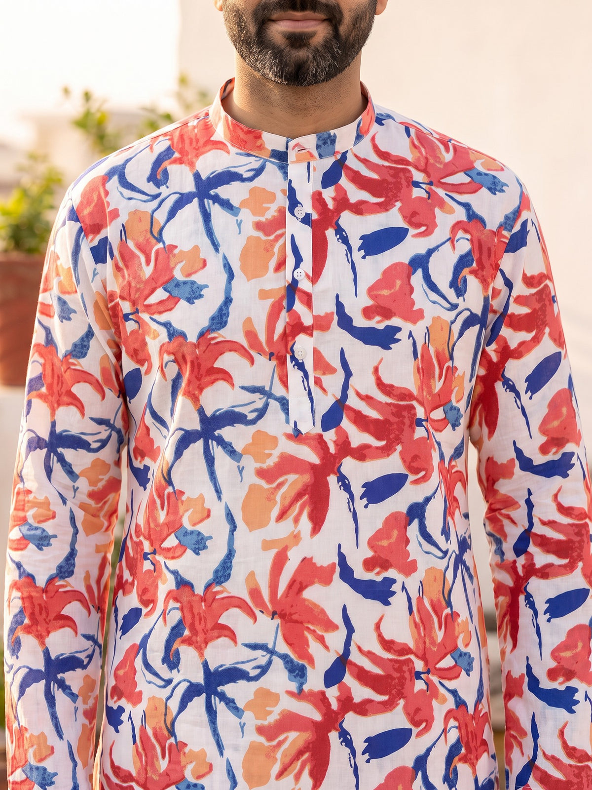 Fresh Festive Look Colorful Floral Printed Kurta For Beta
