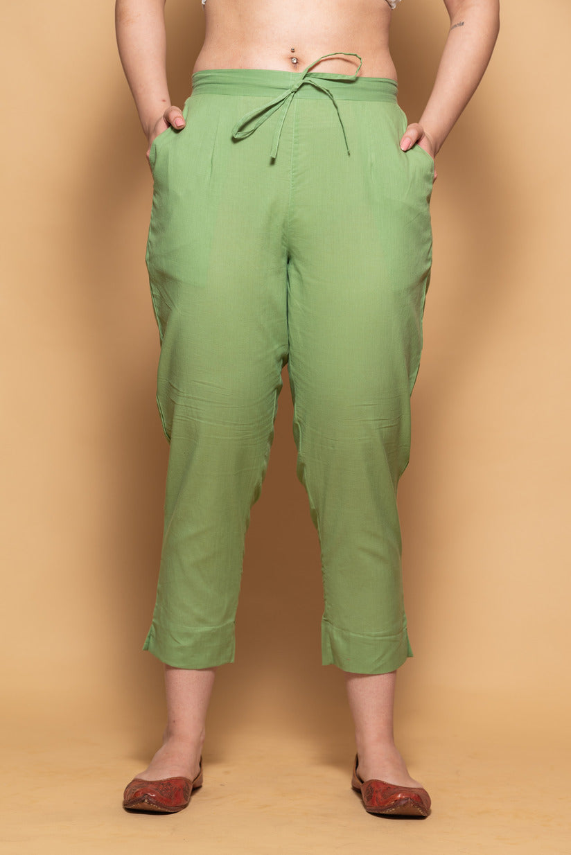 Mehendi Green Simple Kurti Pant