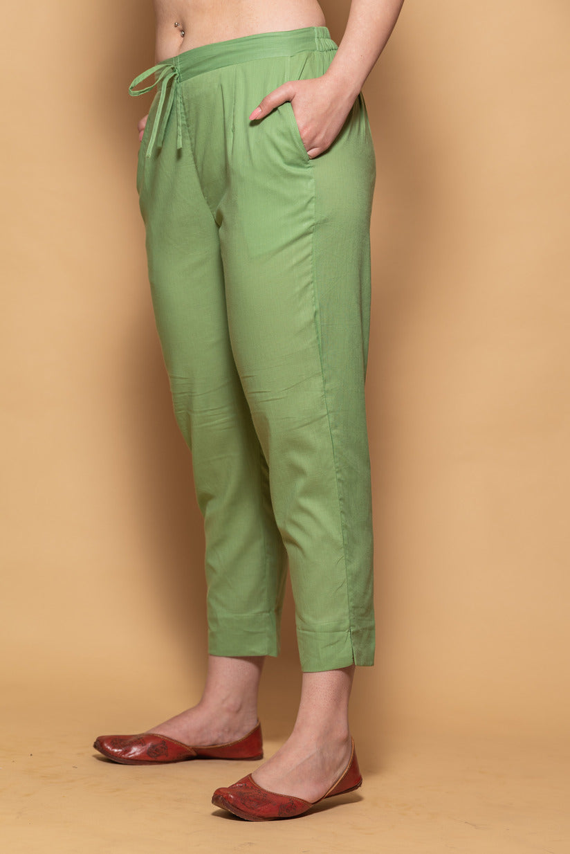 Mehendi Green Simple Kurti Pant