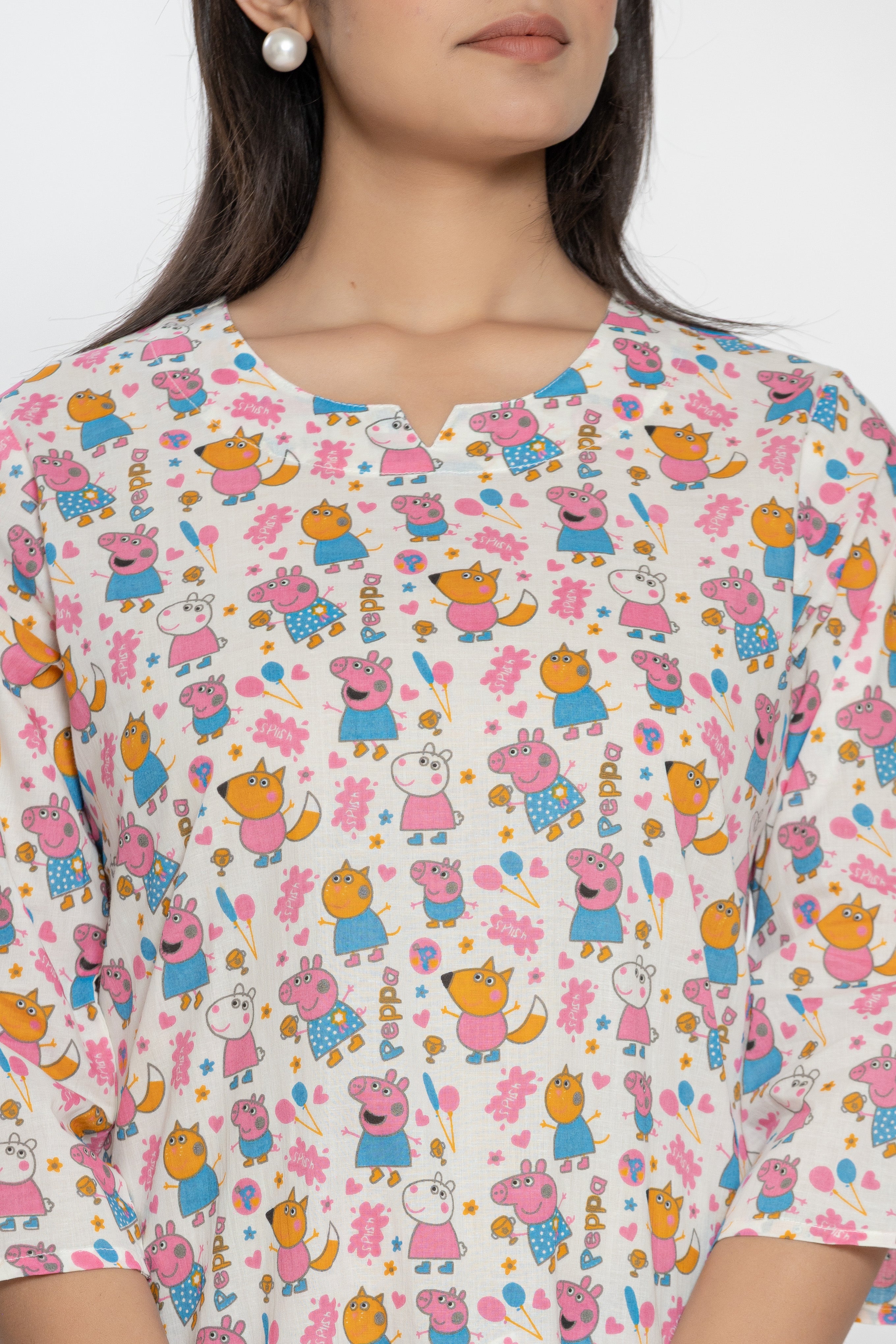 Peppa Pig Themed Ladies Night Dress