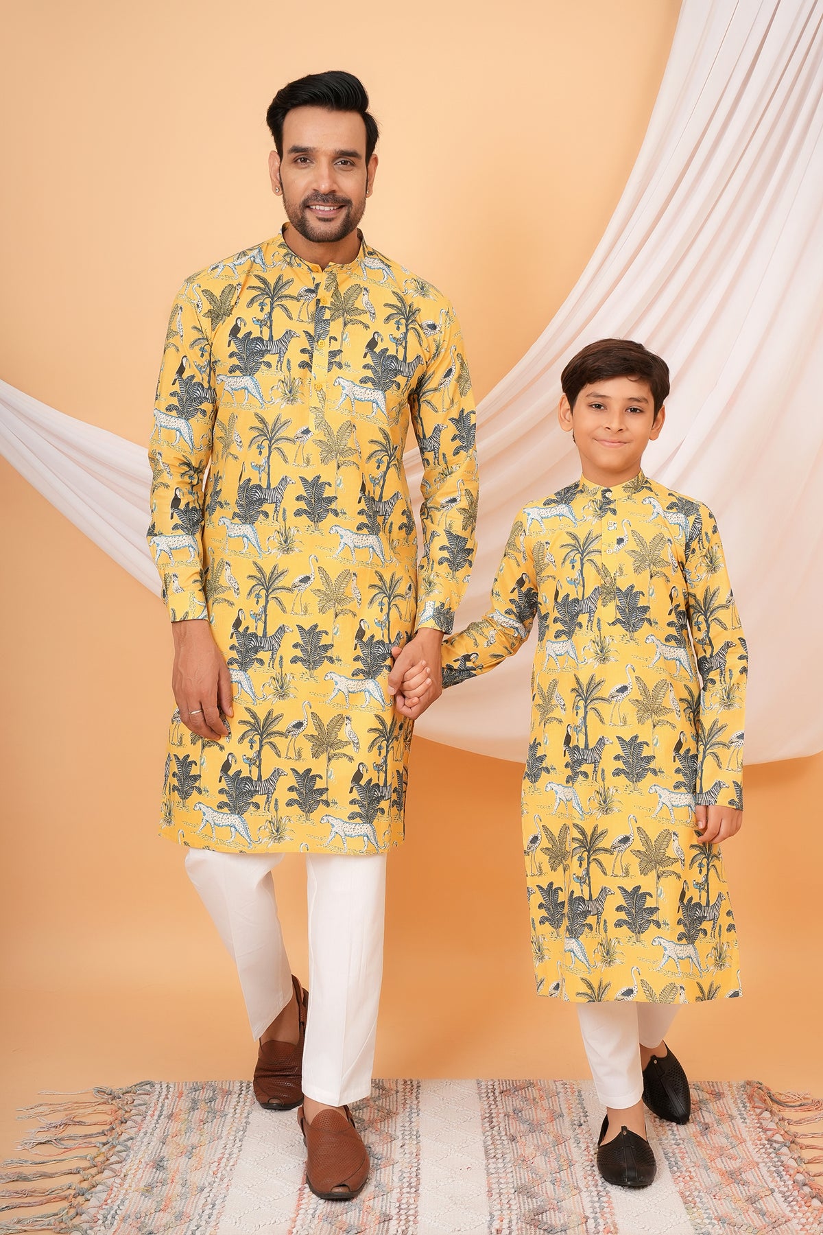 The Wild Jungle Theme Playful Printed Kurta For Beta