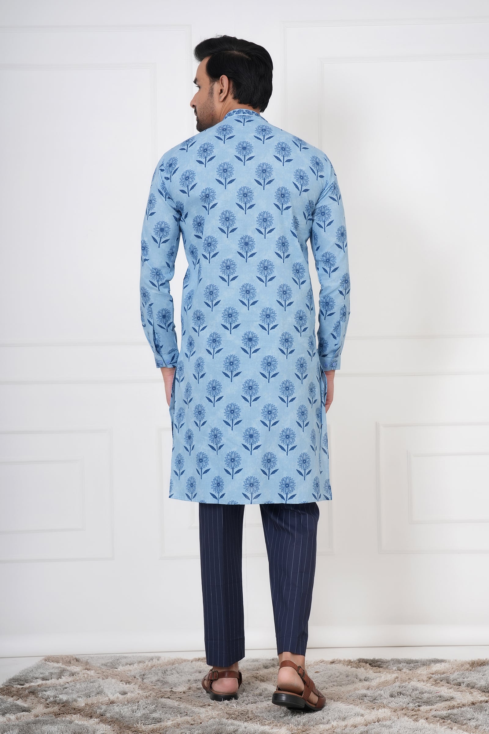 Light Blue Men's Kurta
