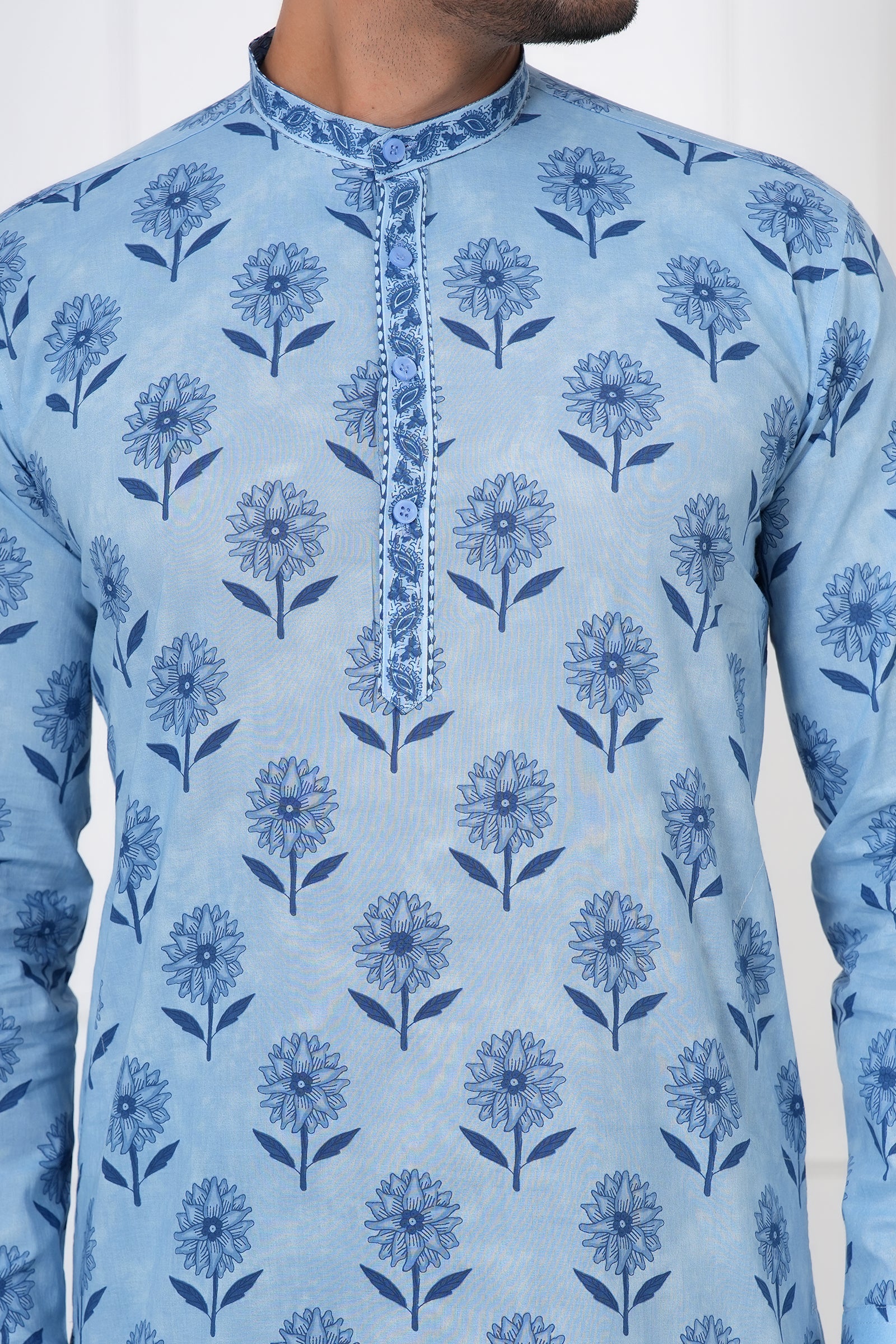 Light Blue Men's Kurta