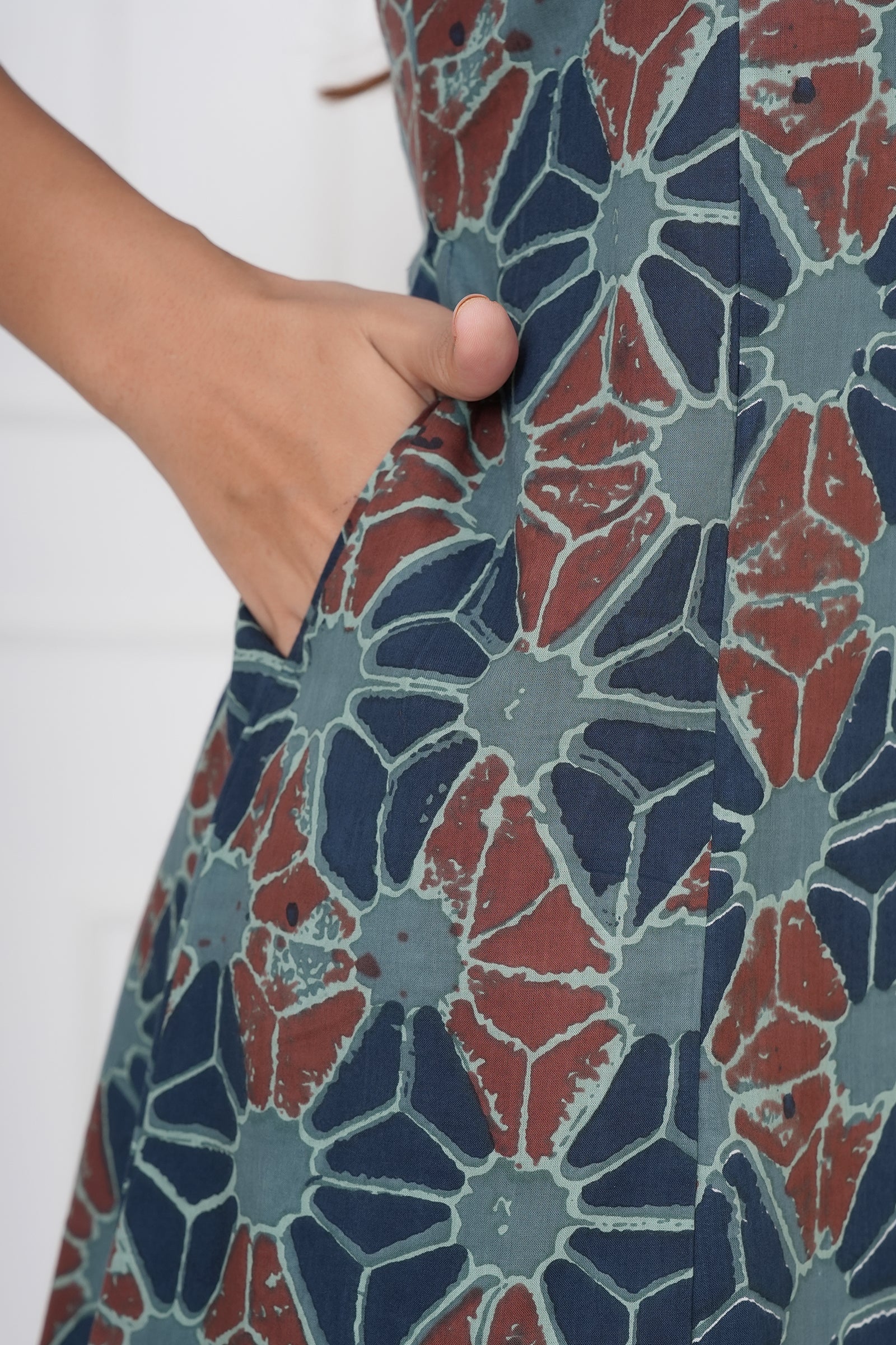 Traditional Ajrakh Print Ladies Cotton Kurta
