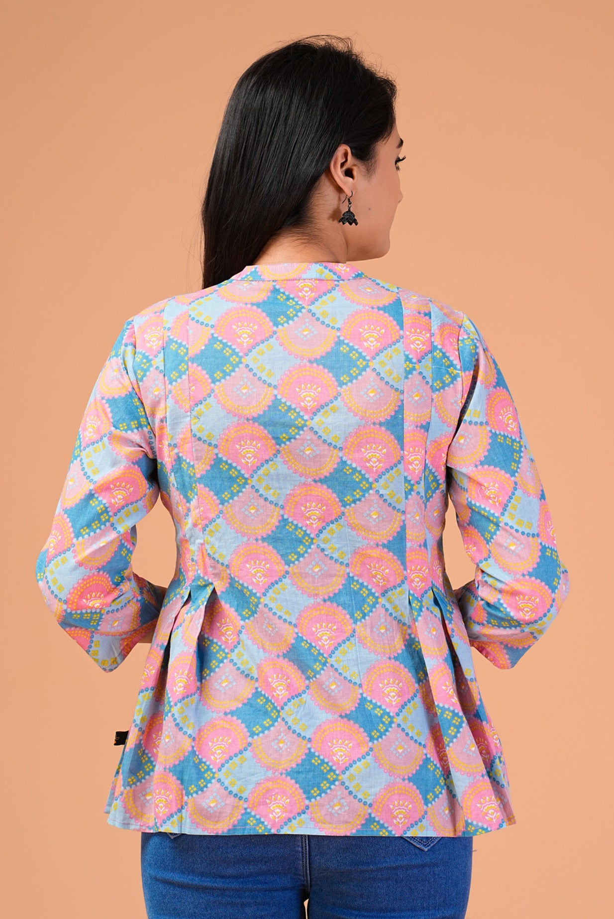 Multi Colour Printed Cotton Top