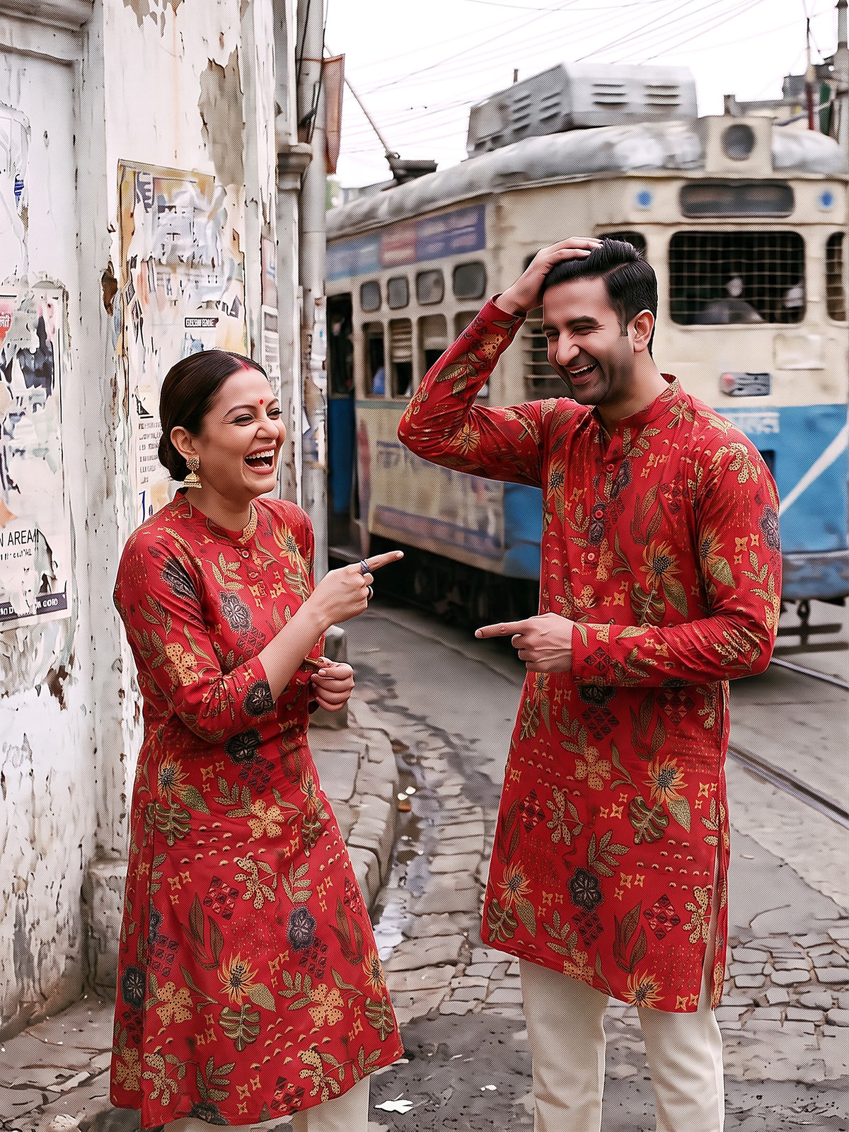 Red Tropical Jodi couple candid