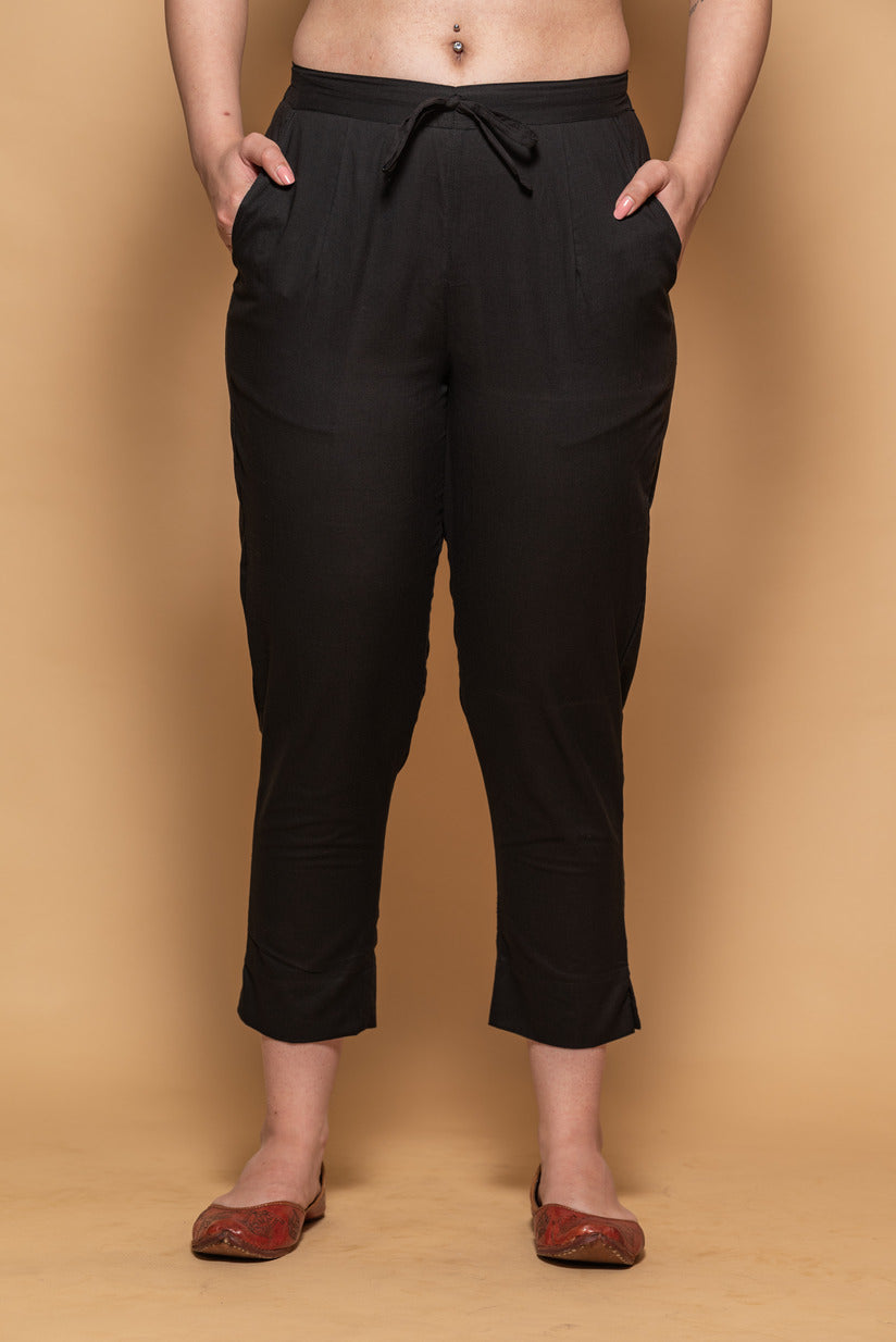 Black Simple Kurti Pant
