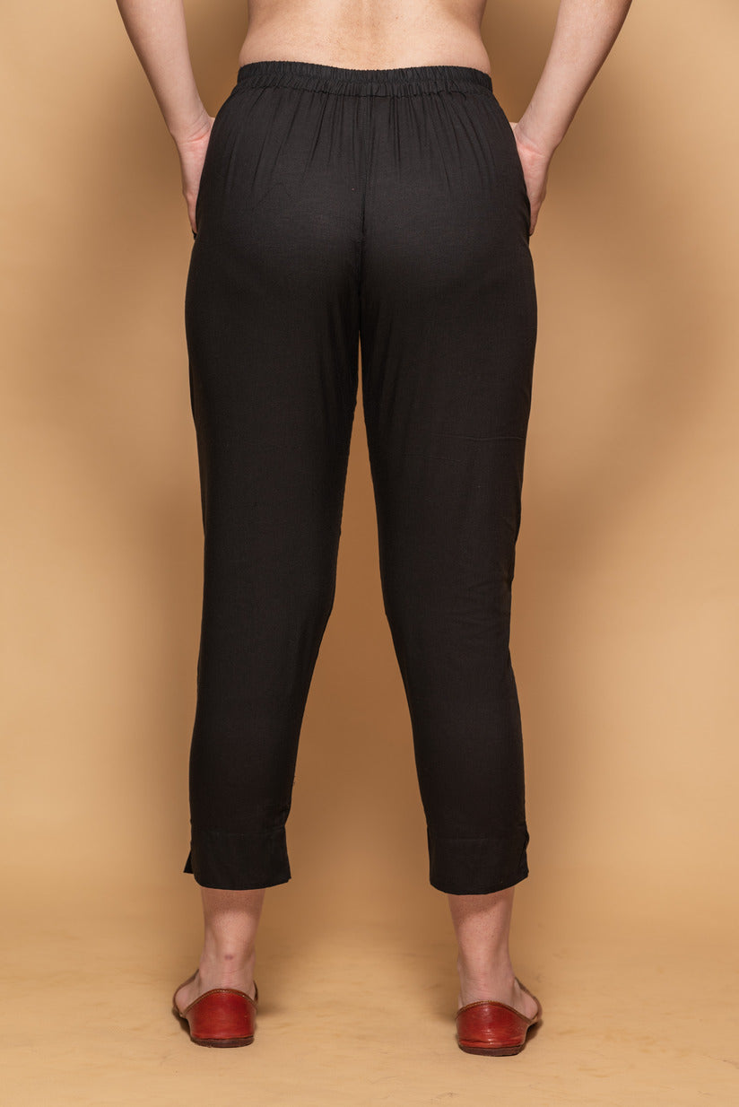 Black Simple Kurti Pant