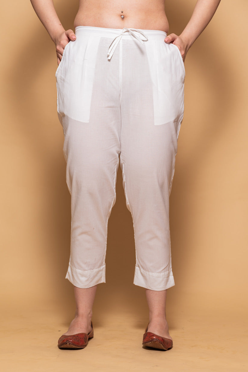Women's Skin Tone Cotton Harem Pants for Kurti, Crop tops | Rang – Mera Rang