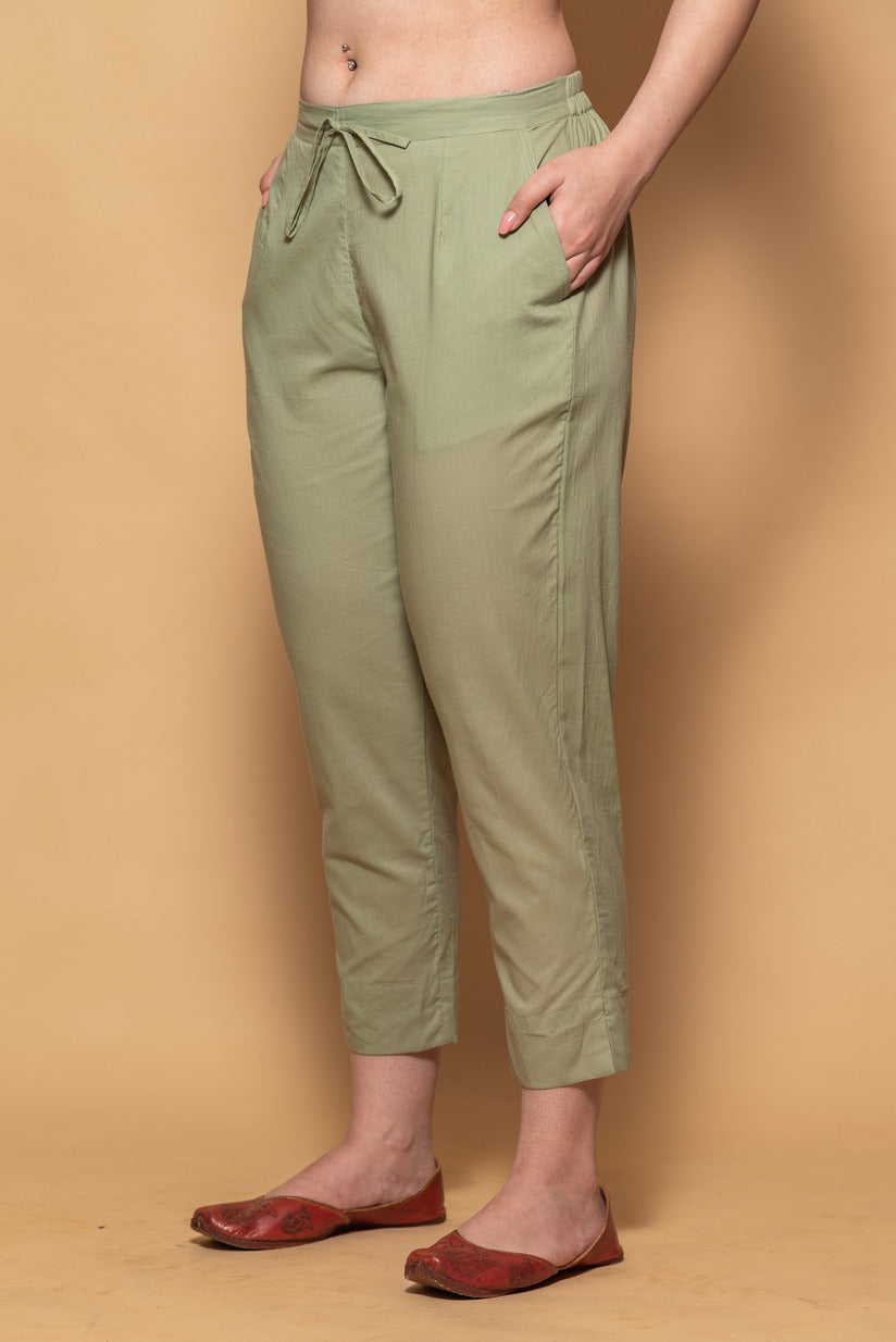 Pastel Green Simple Kurti Pant